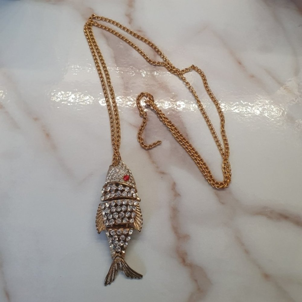 Vintage Chunky Necklace  pink gold jewellery Statement neckpiece layered